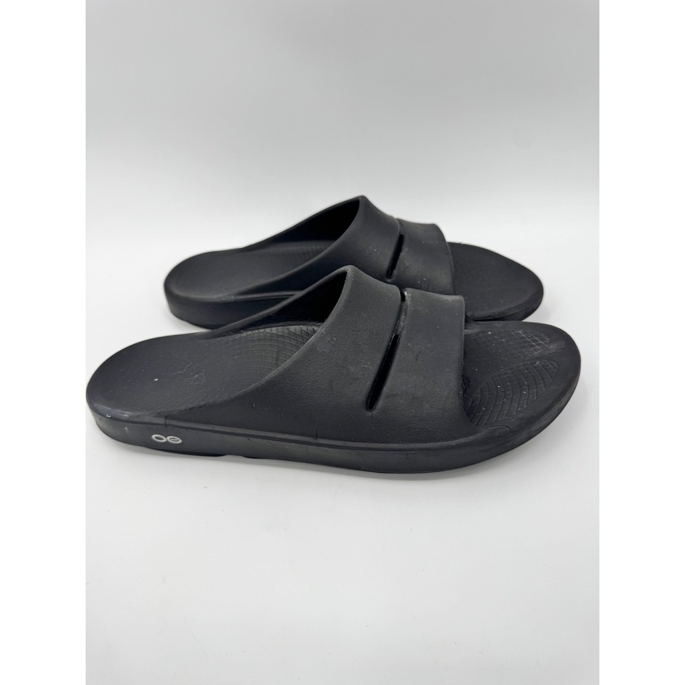 OOFOS OOahh Slide Sandal Mens 13 Black Recovery Comfort Lightweight Footwear